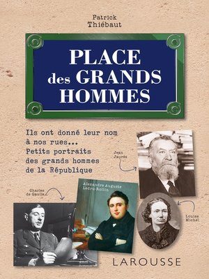 cover image of Place des grands hommes